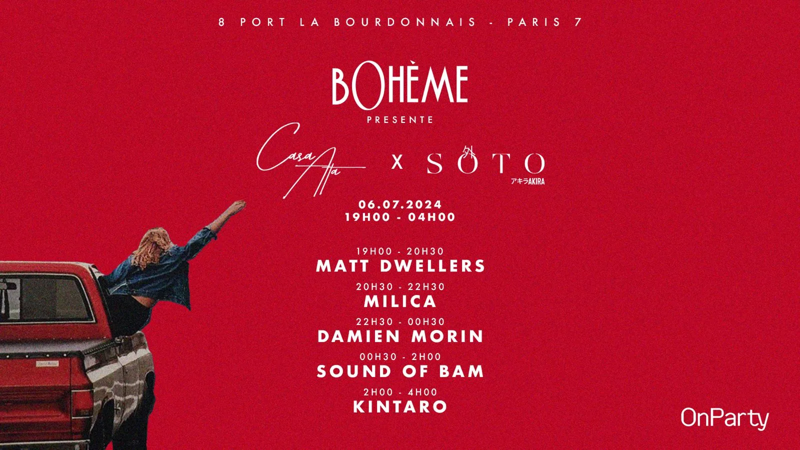 Boheme Paris Présente Casa Ata X Akira - Samedi 6 Juillet Cover
