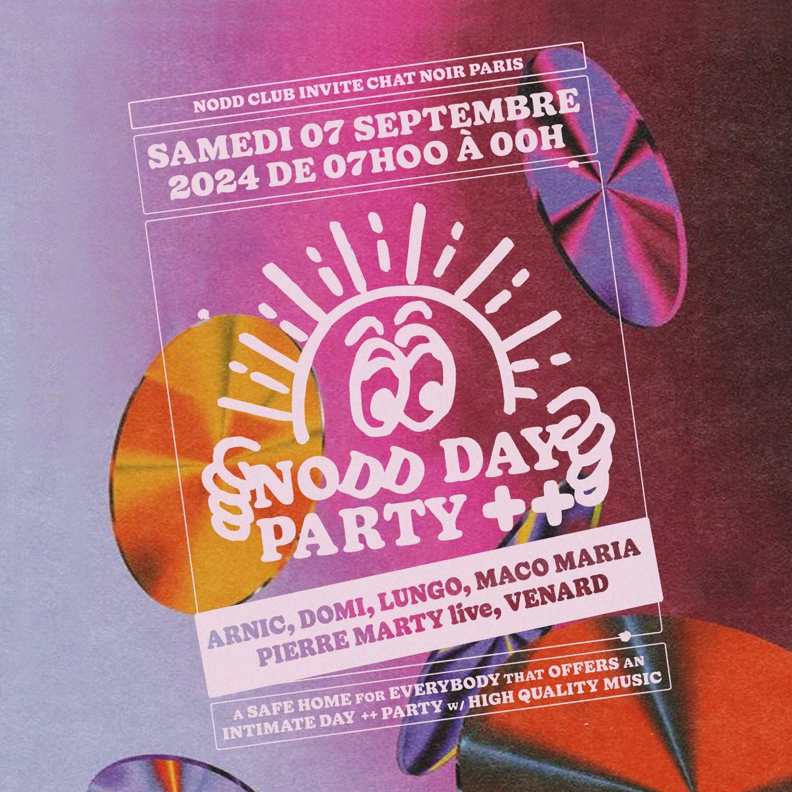 Nodd Club Invite Chat Noir: Arnic, Pierre Marty Live, Venard Cover