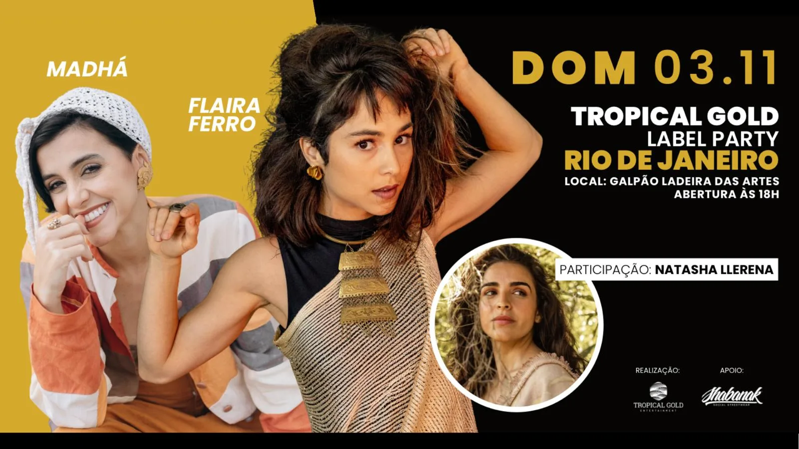 Tropical Gold Label Party Rio: Flaira Ferro + Madhá Cover