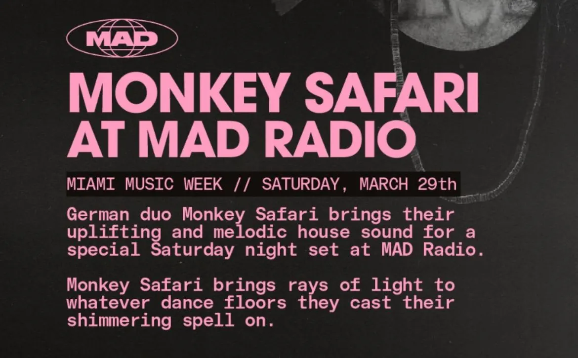 Monkey Safari At Mad Radio Cover