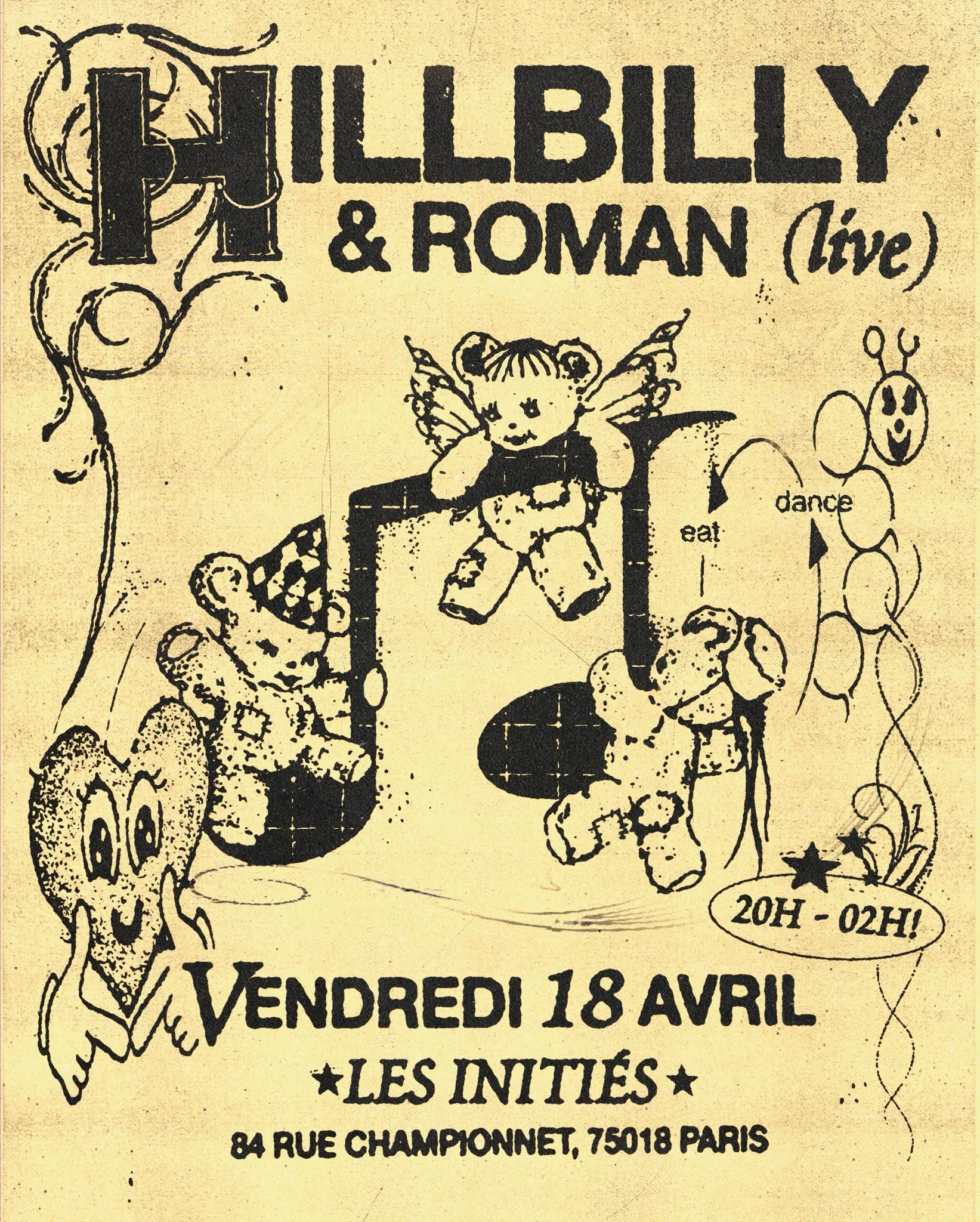 Hill Billy & Roman (Live) At Les Initiés (75018) Cover