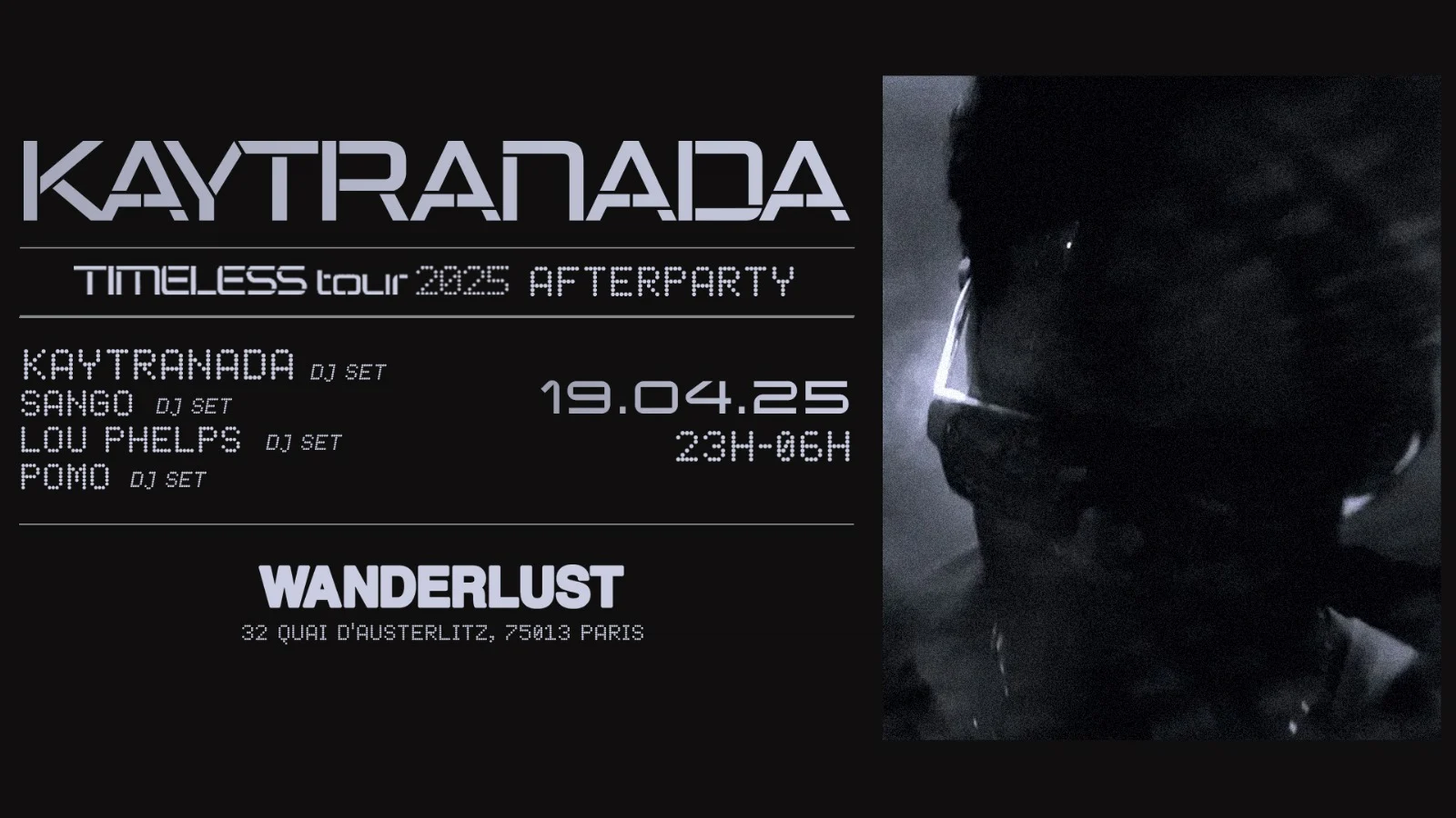 Kaytranada Timeless Tour 2025 Afterparty Cover