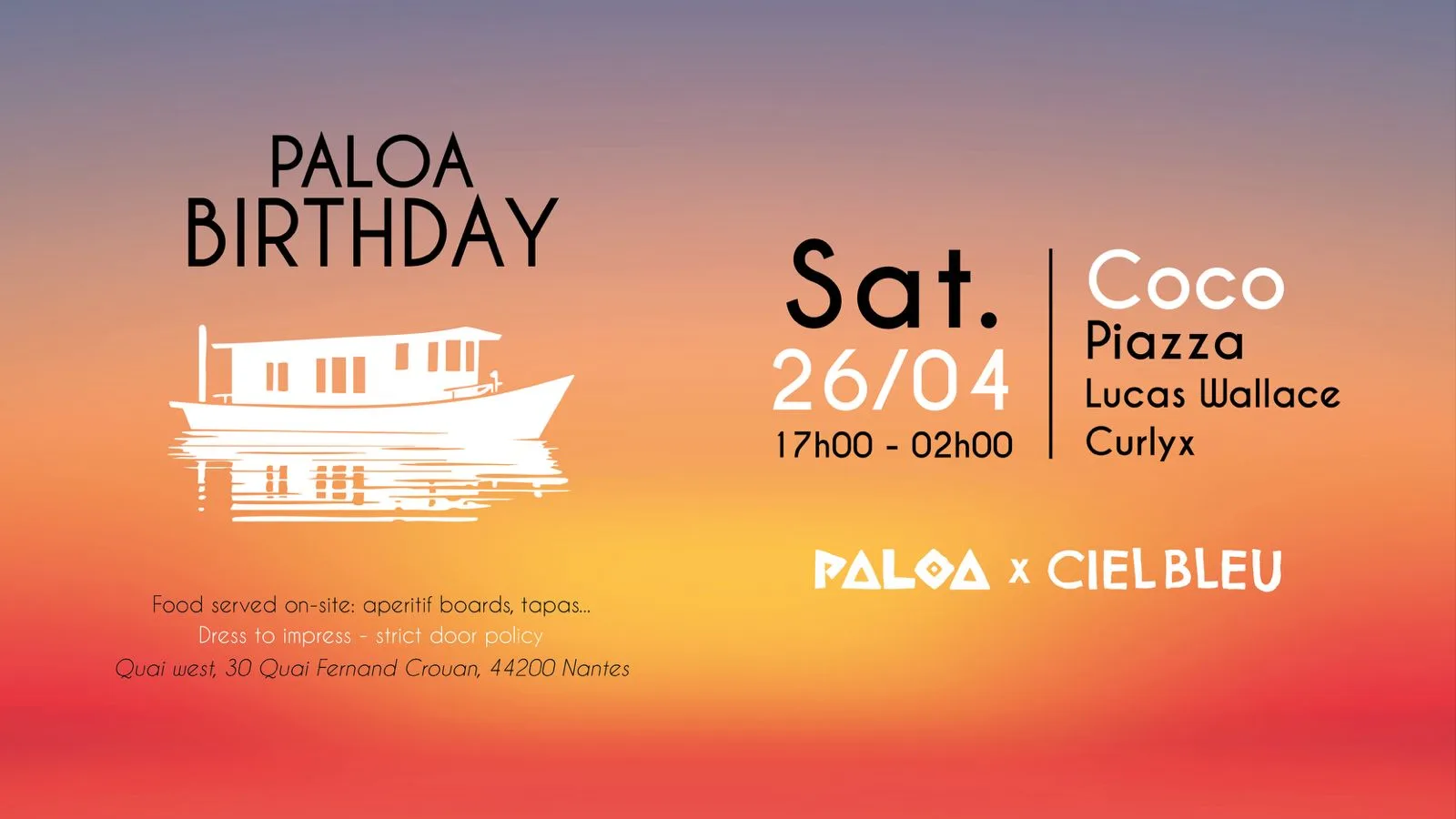 Paloa Birthday X Ciel Bleu - Coco Cover