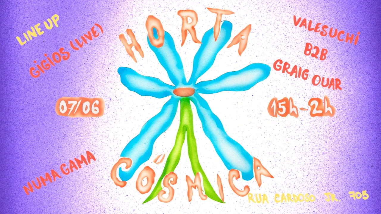 Horta Cósmica: Gigios (Live), Numa Gama, Valesuchi B2b Craig Cover