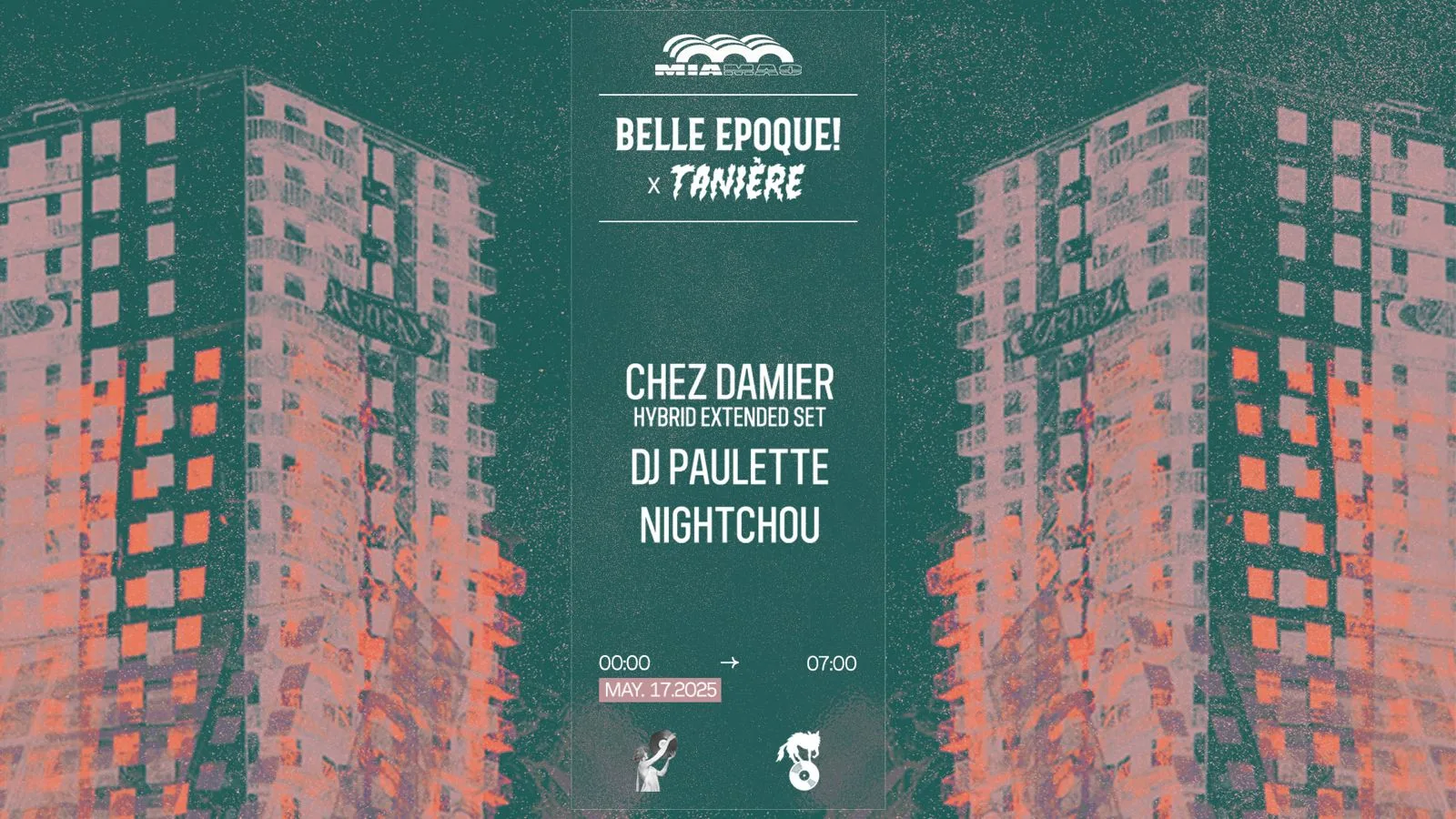 Belle Époque! X Taniere: Chez Damier, Dj Paulette, Nightchou Cover