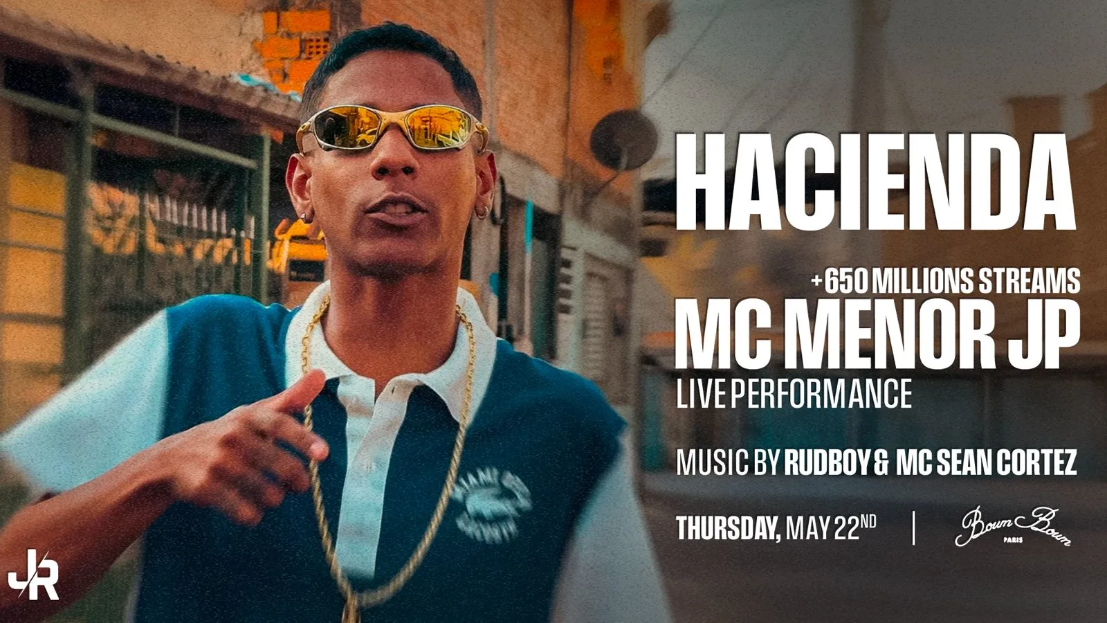 MC Menor Jp At Hacienda Paris - Boum Boum - 22.05 Cover