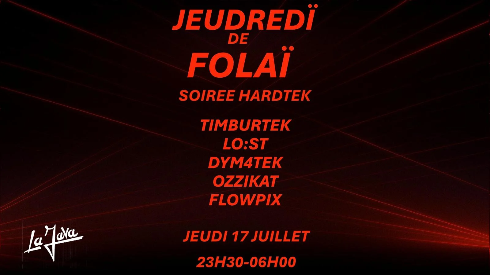 Jeudredï De Folaï : Timburtek, Lo:St, Dym4tek & More Cover