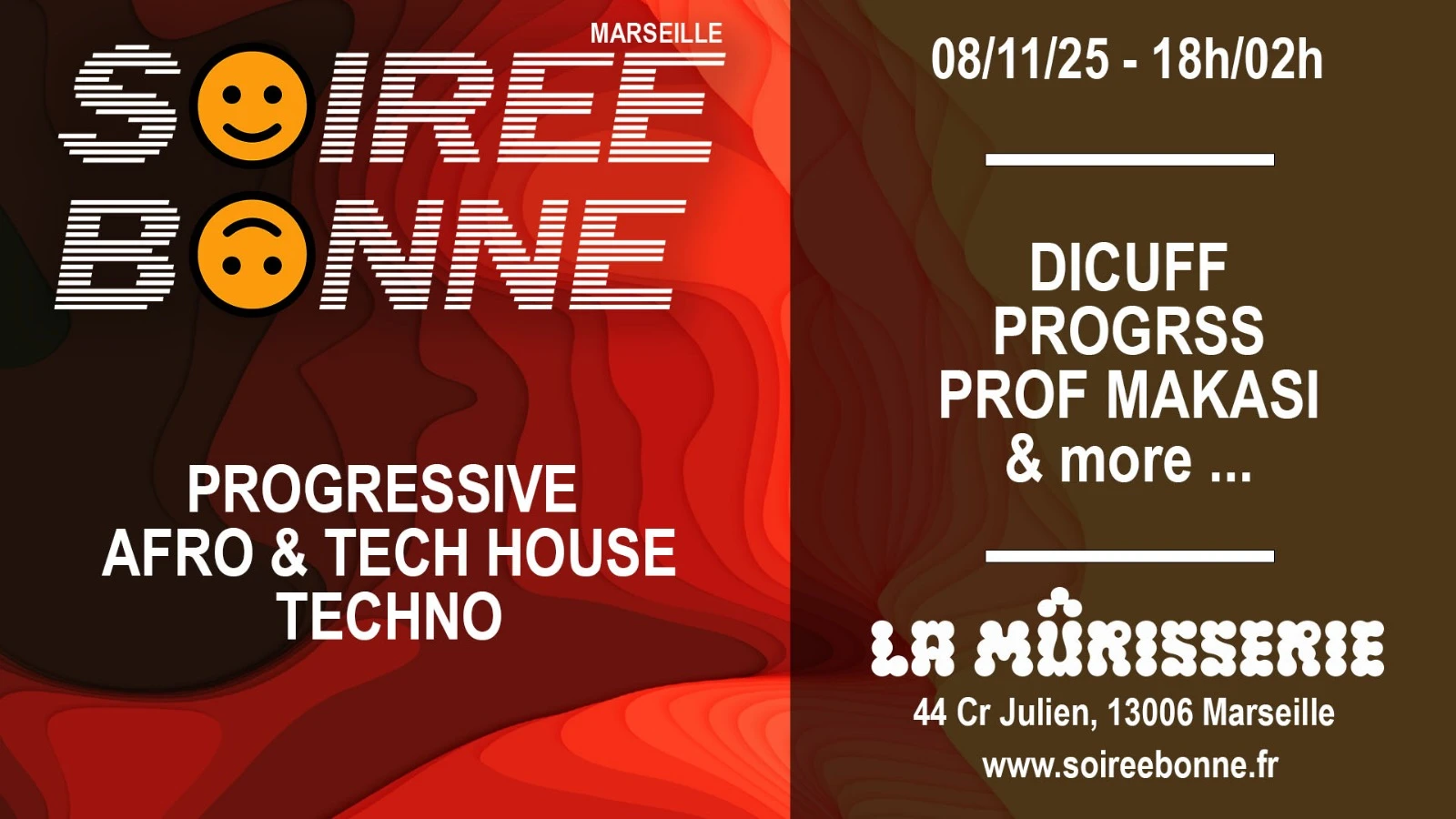 Soirée Bonne // Marseille // Progressive, Tech House, Techno Cover