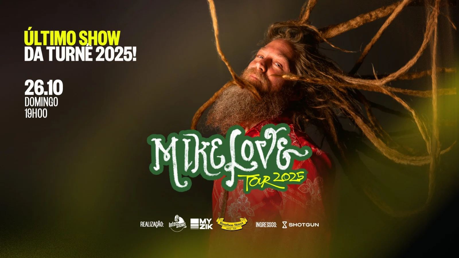 Mike Love No Bourbon Street Music Club - São Paulo Cover
