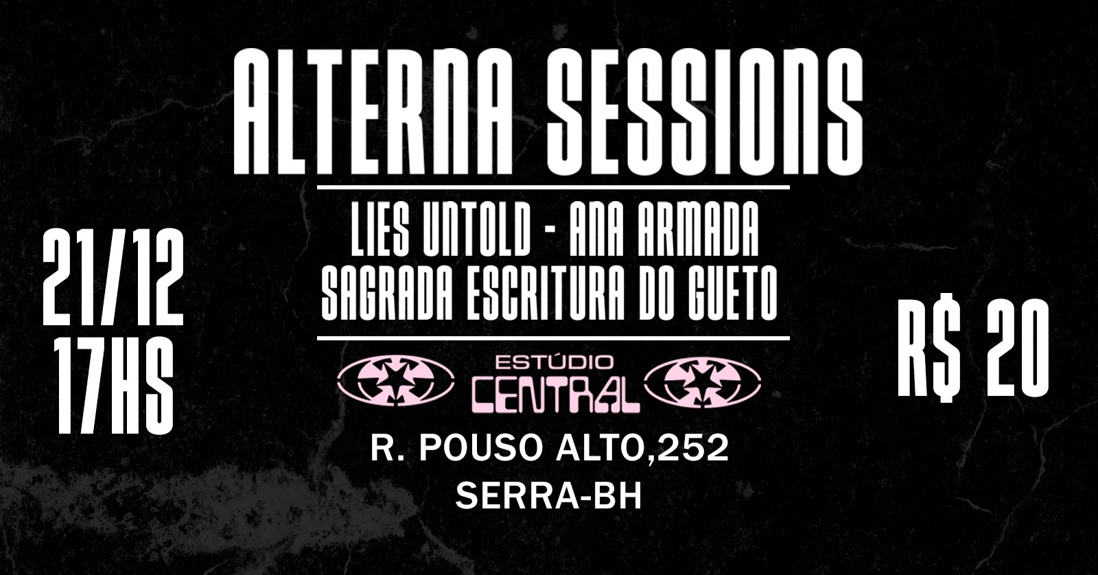 Alterna Sessions No Estúdio Central Cover