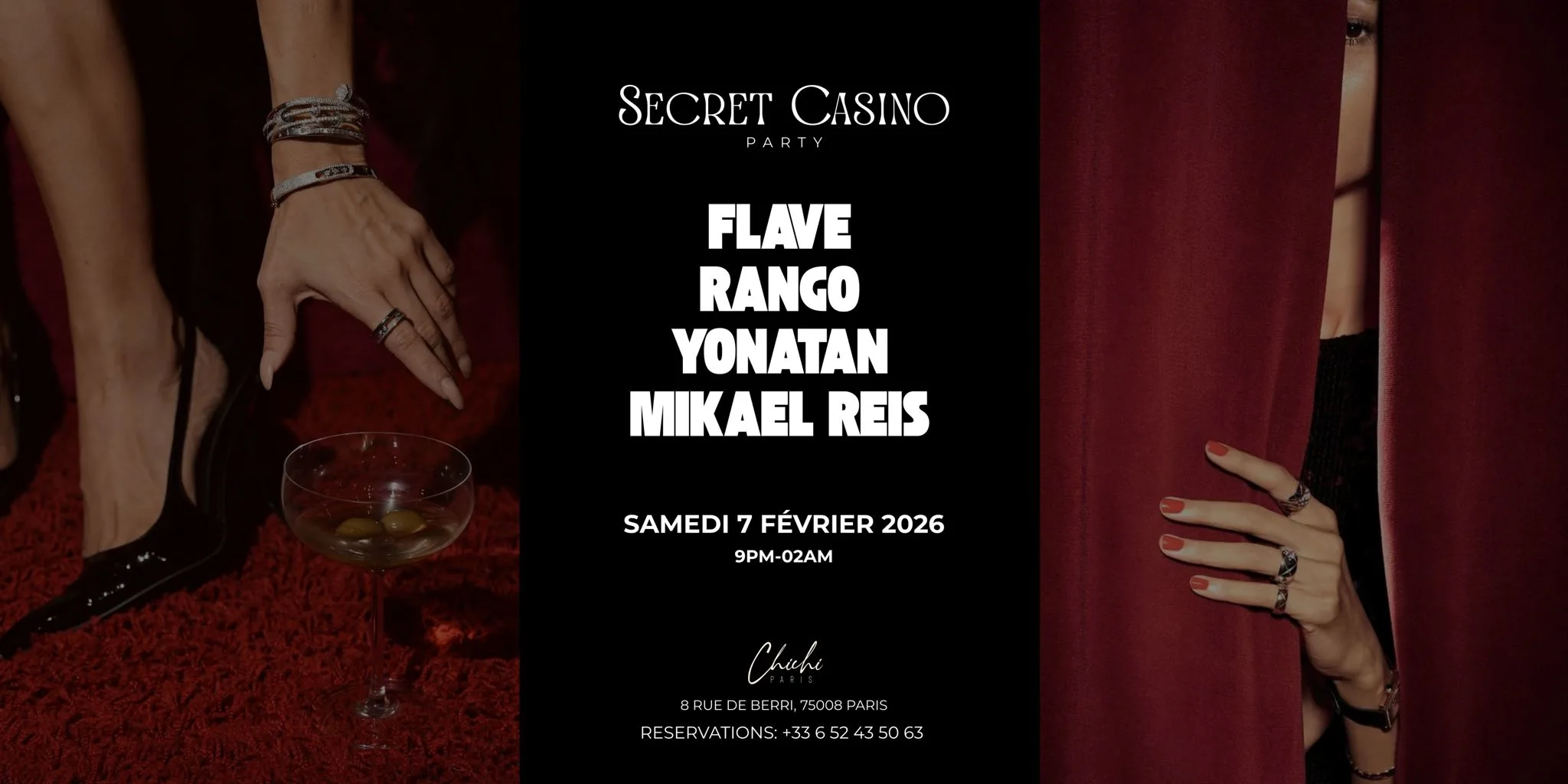 Chichi Paris X Secret Casino Party Cover