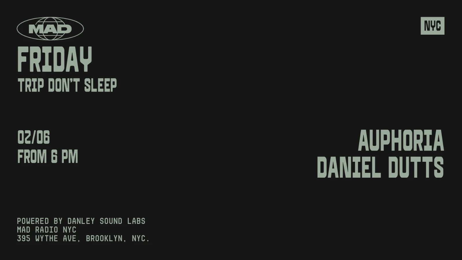 Trip Don't Sleep: Auphoria, Daniel Dutts Cover