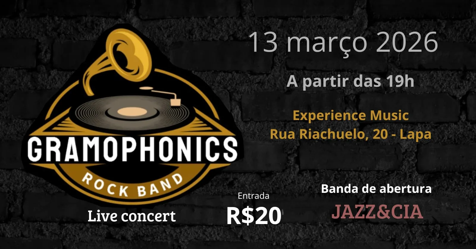 Gramophonics Rock Band - Aniversário Do Thiago Cover