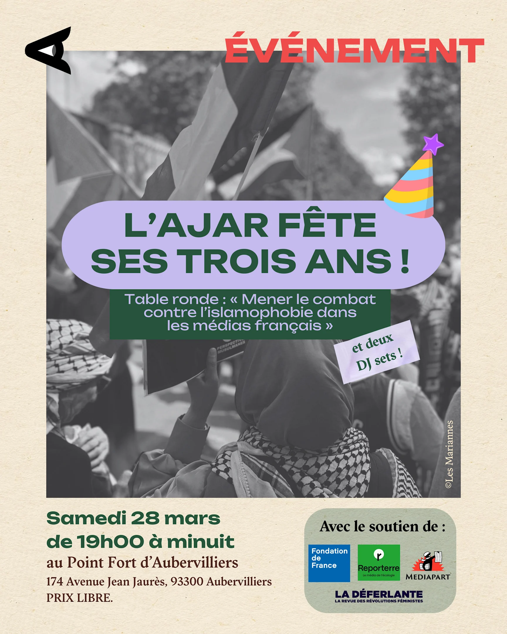 L'ajar Fête Ses 3 Ans ! Cover