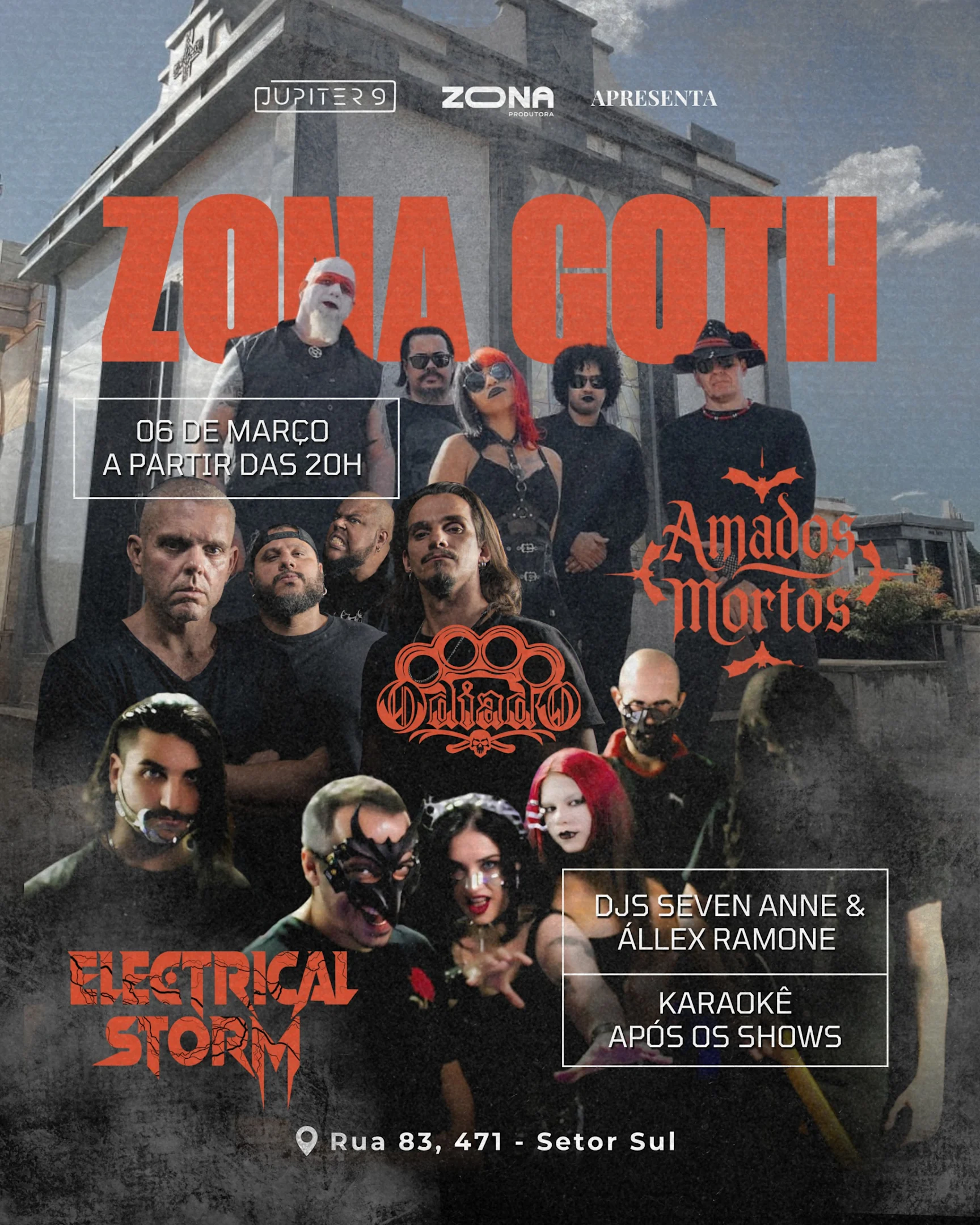 Zona Goth: Amados Mortos / Electrical Storm / Odiado Cover