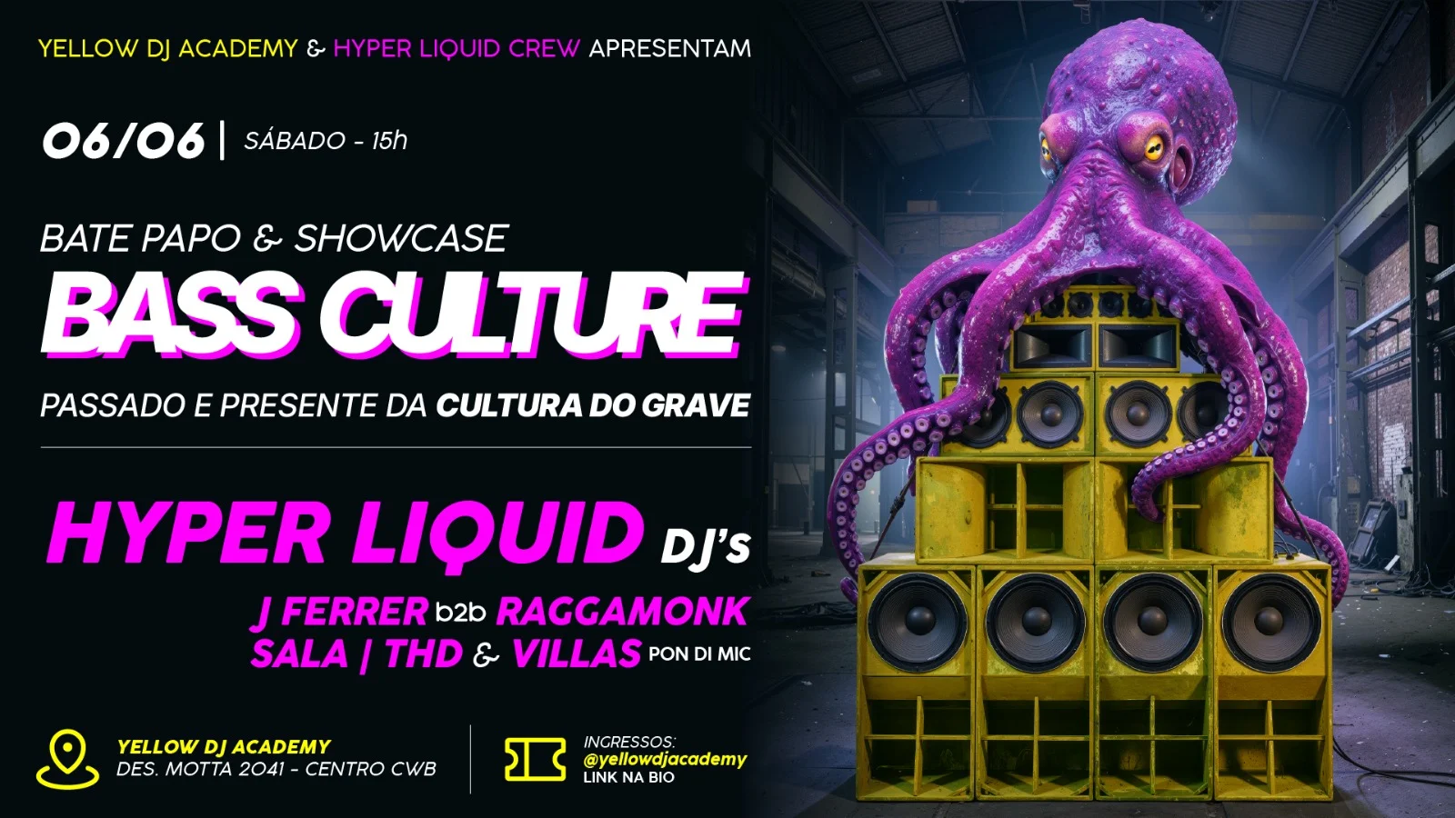 Yellow Meets Hyper Liquid Cover