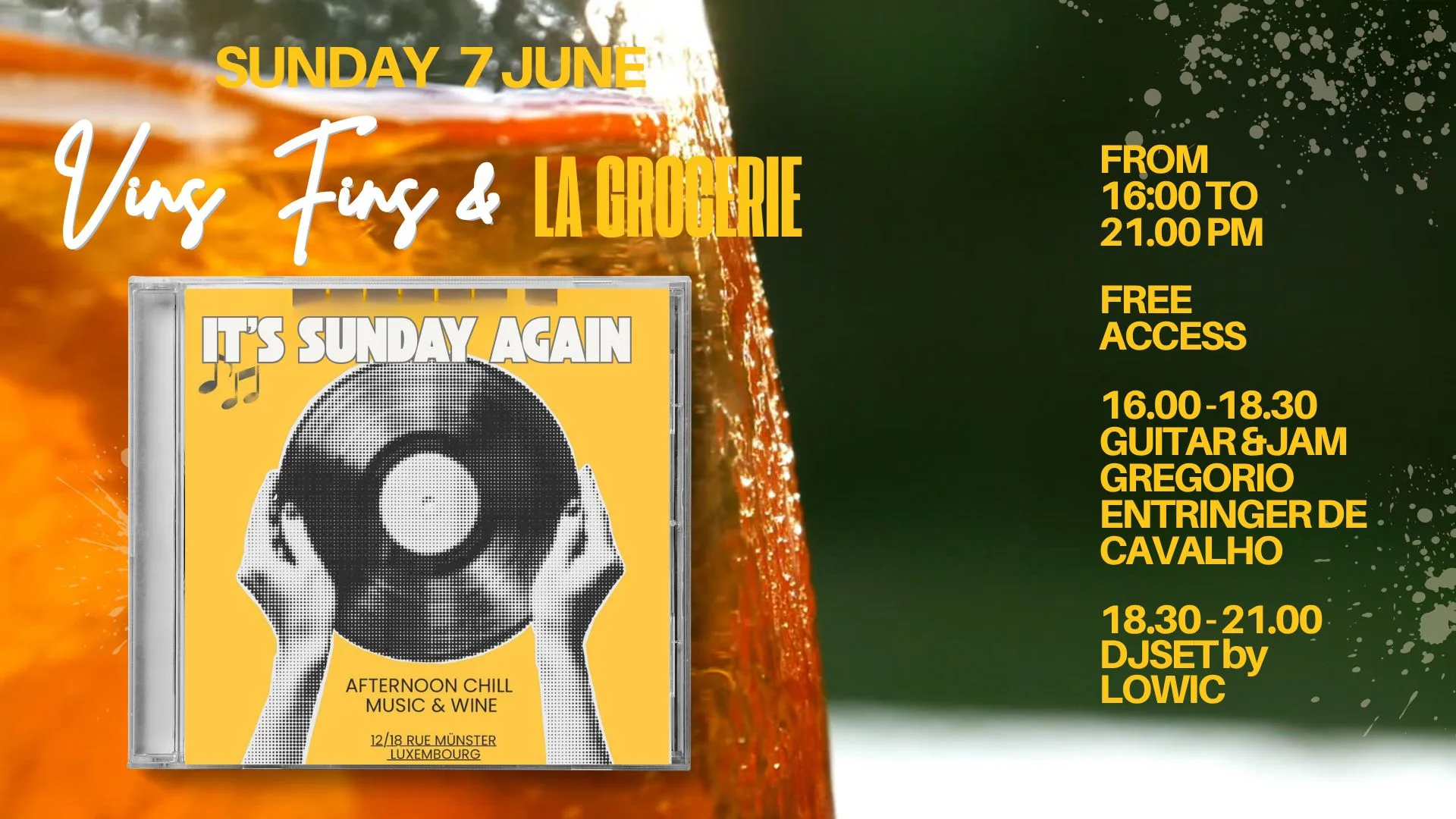 It's Sunday Again - Vins Fins & La Grocerie Cover