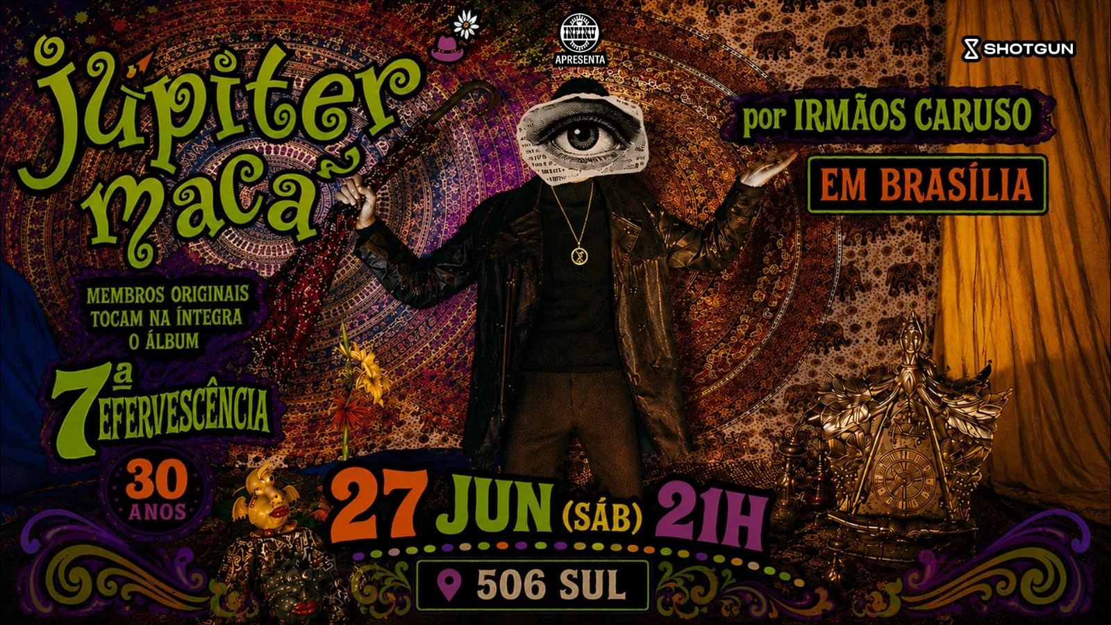 Infinu Apresenta Jupiter Maçã Por Irmãos Caruso Em Brasília Cover