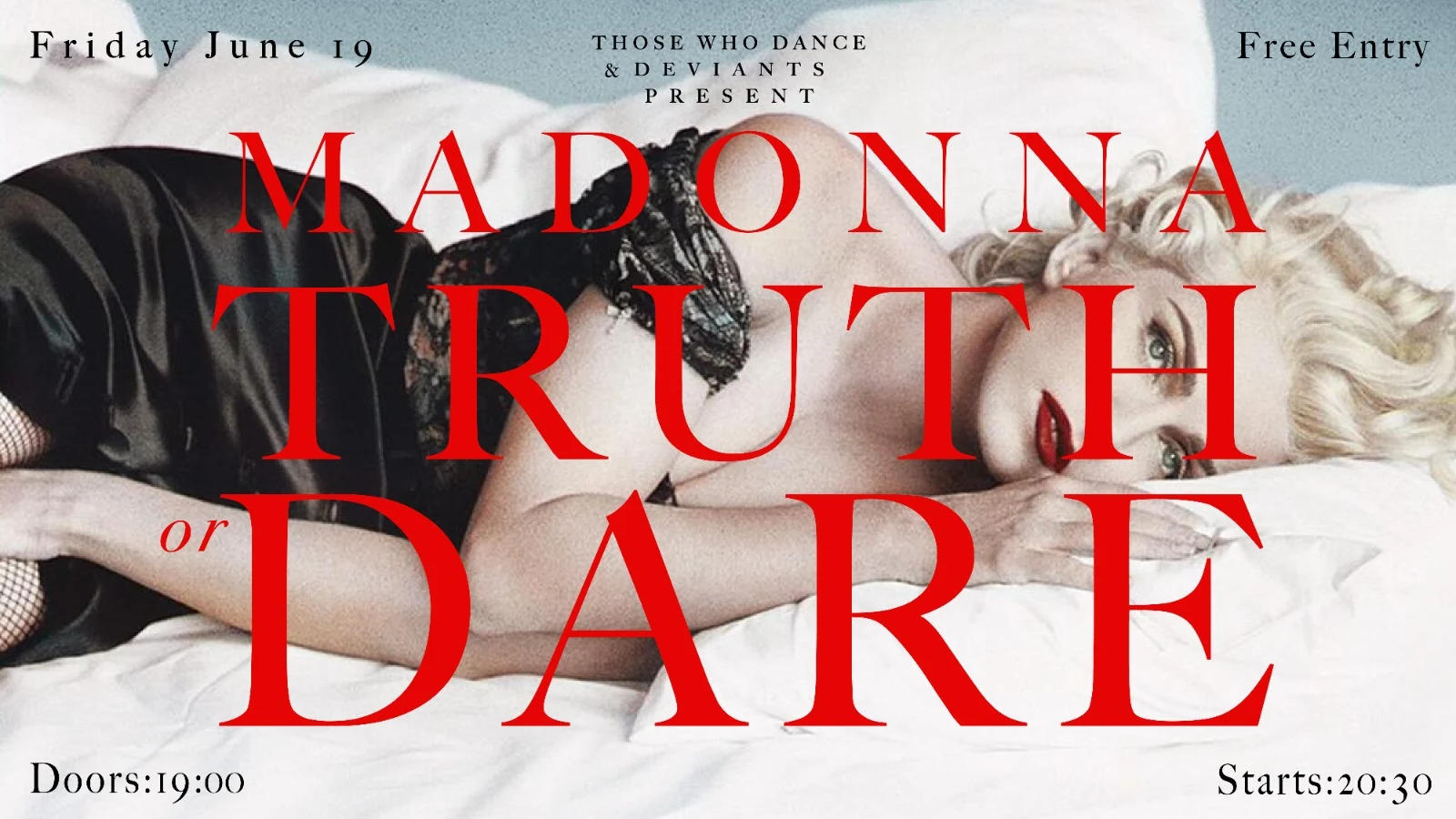 Those Who Dance + Deviants Present: Madonna's Truth Or Dare Cover