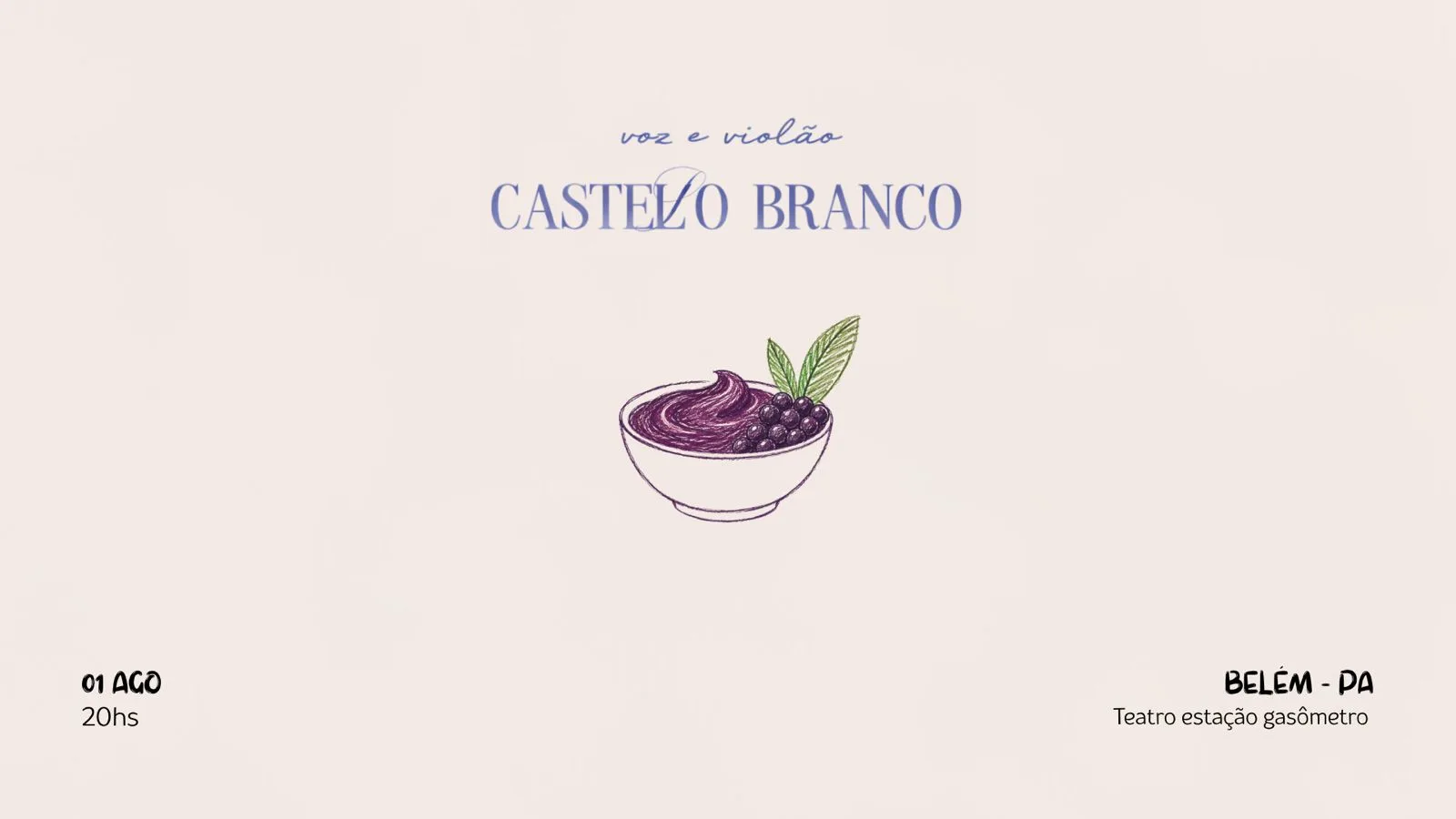 Castello Branco - Voz & Violão Em Belém/Pa Cover