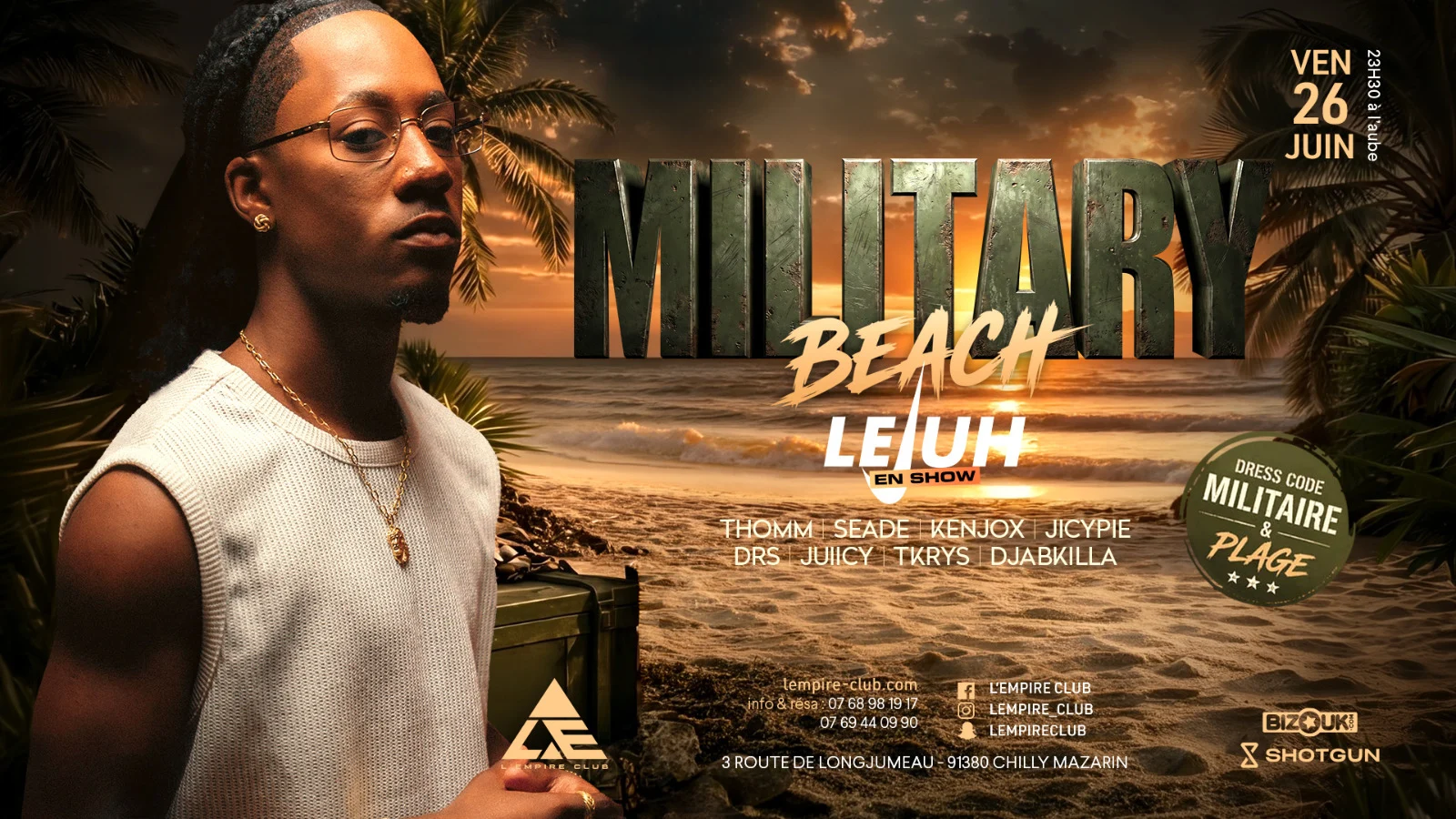 Military Beach Cover