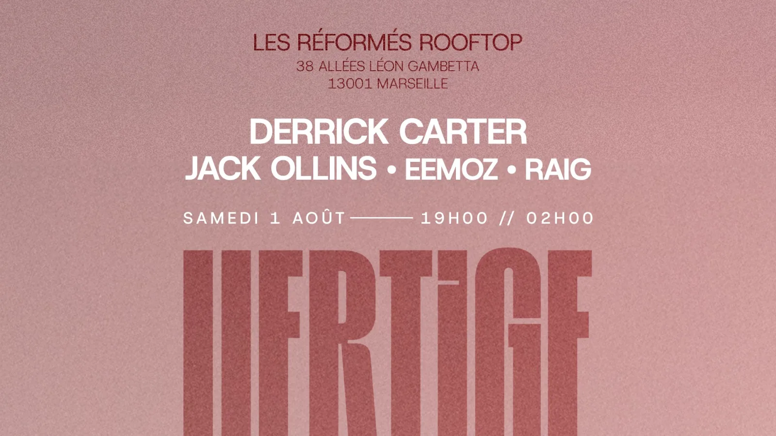 Vertige V - Rooftop Les Réformés Cover
