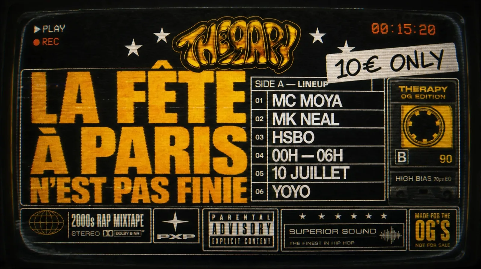 La Therapy Du Peuple / 10 Juillet @Yoyo Cover