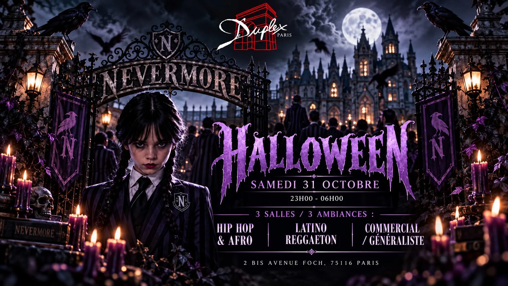Welcome To Nevermore #Halloween2026 - Samedi 31 Octobre Cover