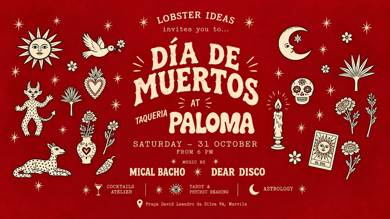 Día De Muertos At Taquería Paloma X Lobster Ideas Cover