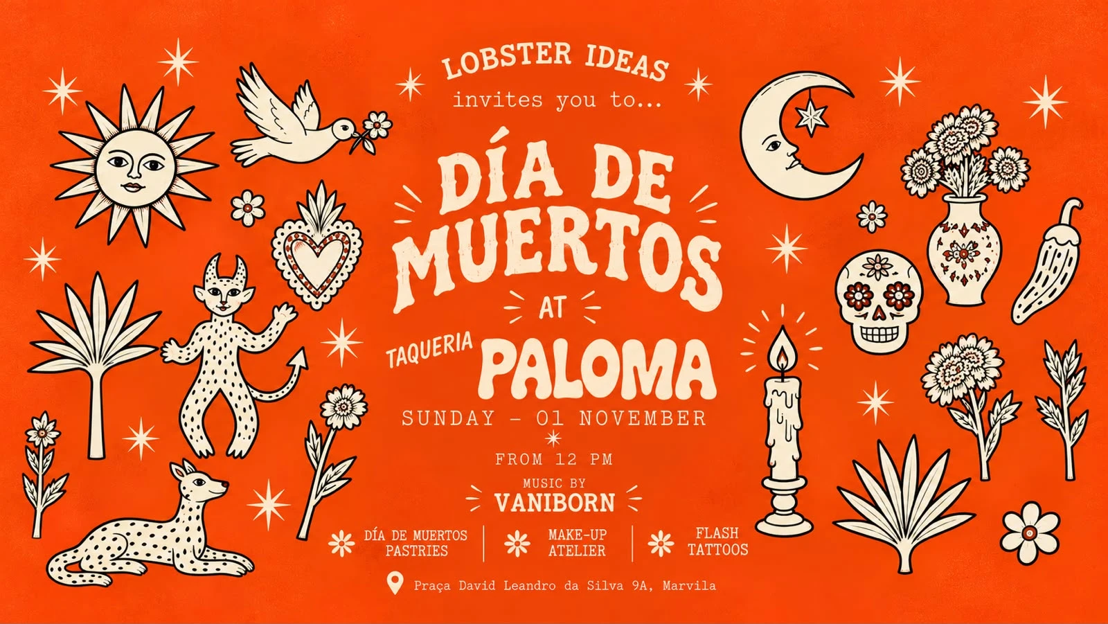 Día De Los Muertos · Family Day At Taquería Paloma X Lobster Cover