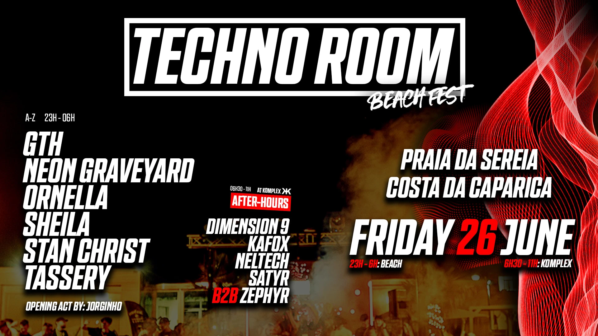 Lisboa - Techno Room Beach Fest 2026 Cover