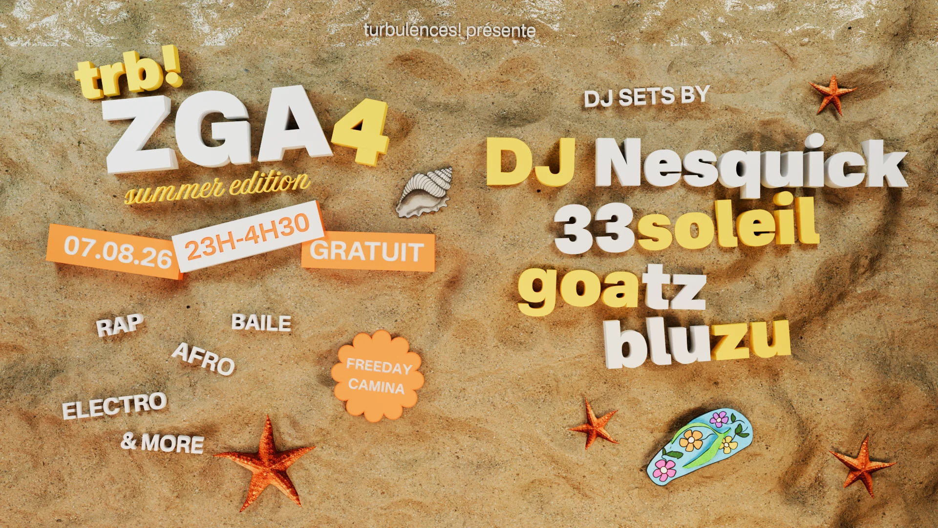 Freeday Camina - Trb! Zga #4 [Dj Nesquick, 33soleil &+] Cover
