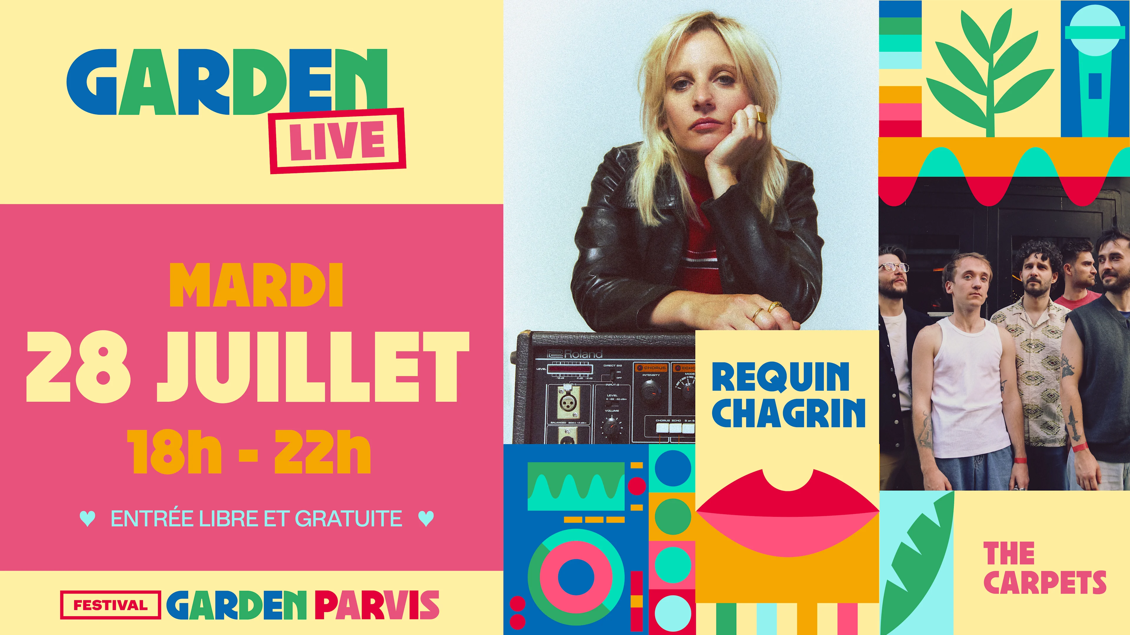 Garden Live W/ Requin Chagrin & The Carpets Cover