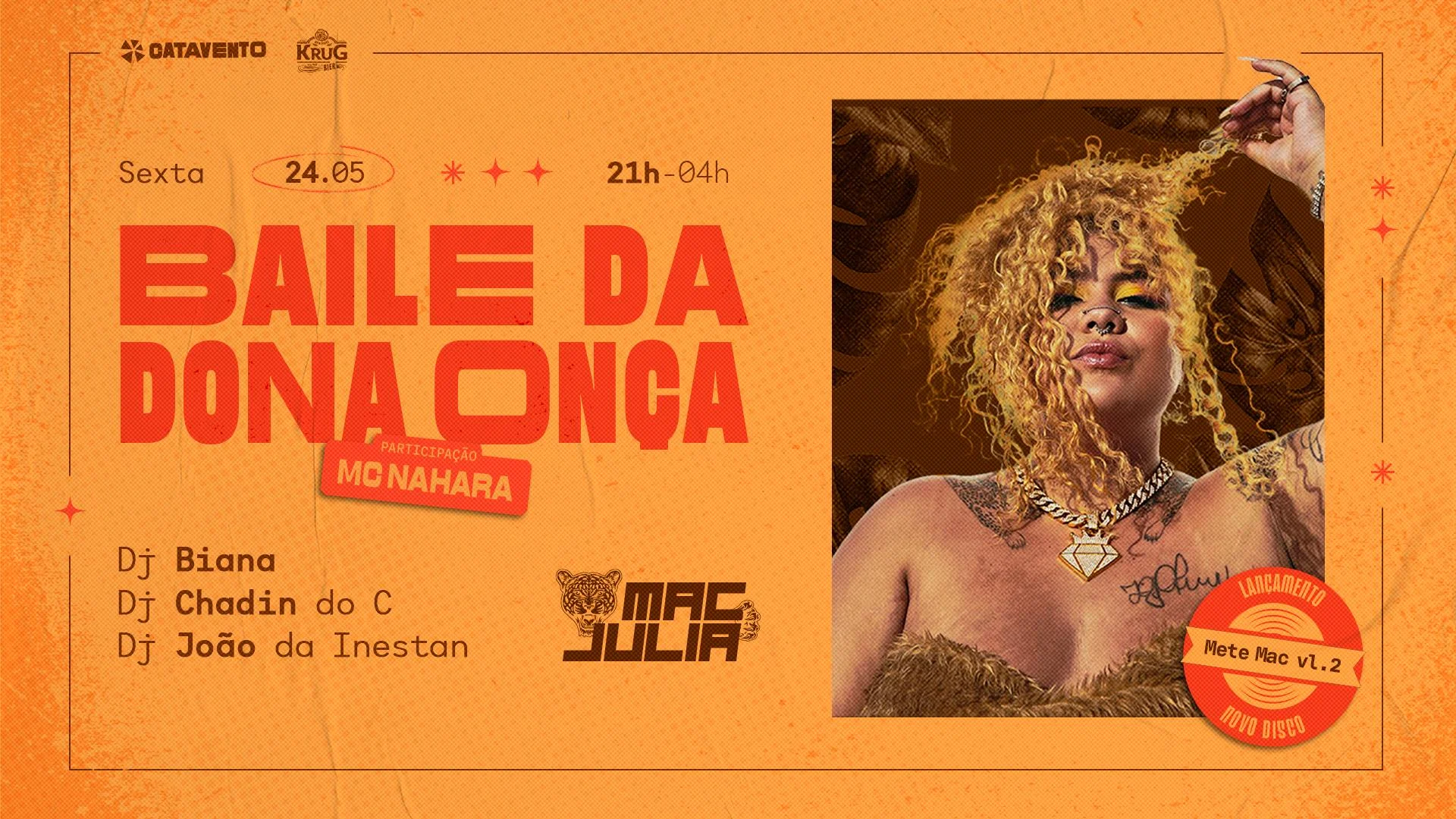 Baile Da Onça E Convidados - Sexta 24/05 Cover