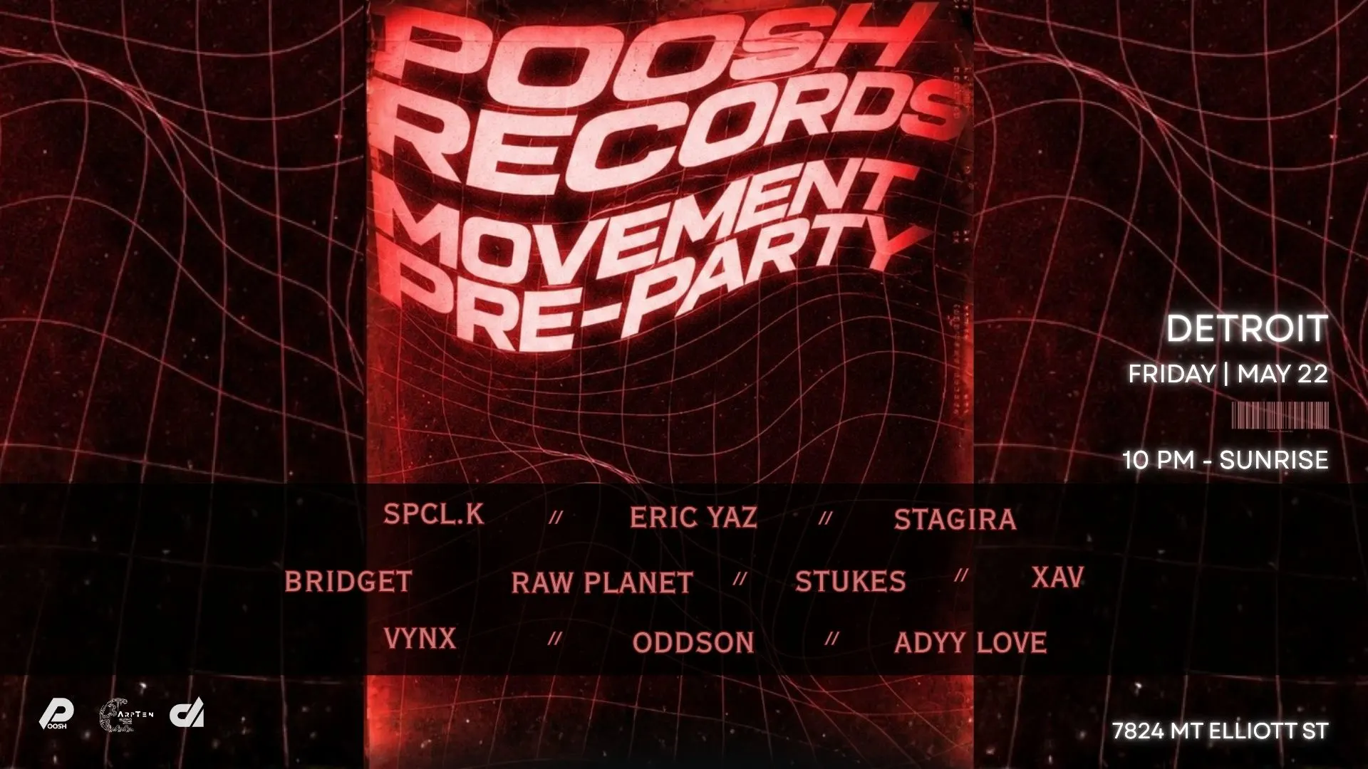 Poosh Records // Movement Pre-Party Edition Cover