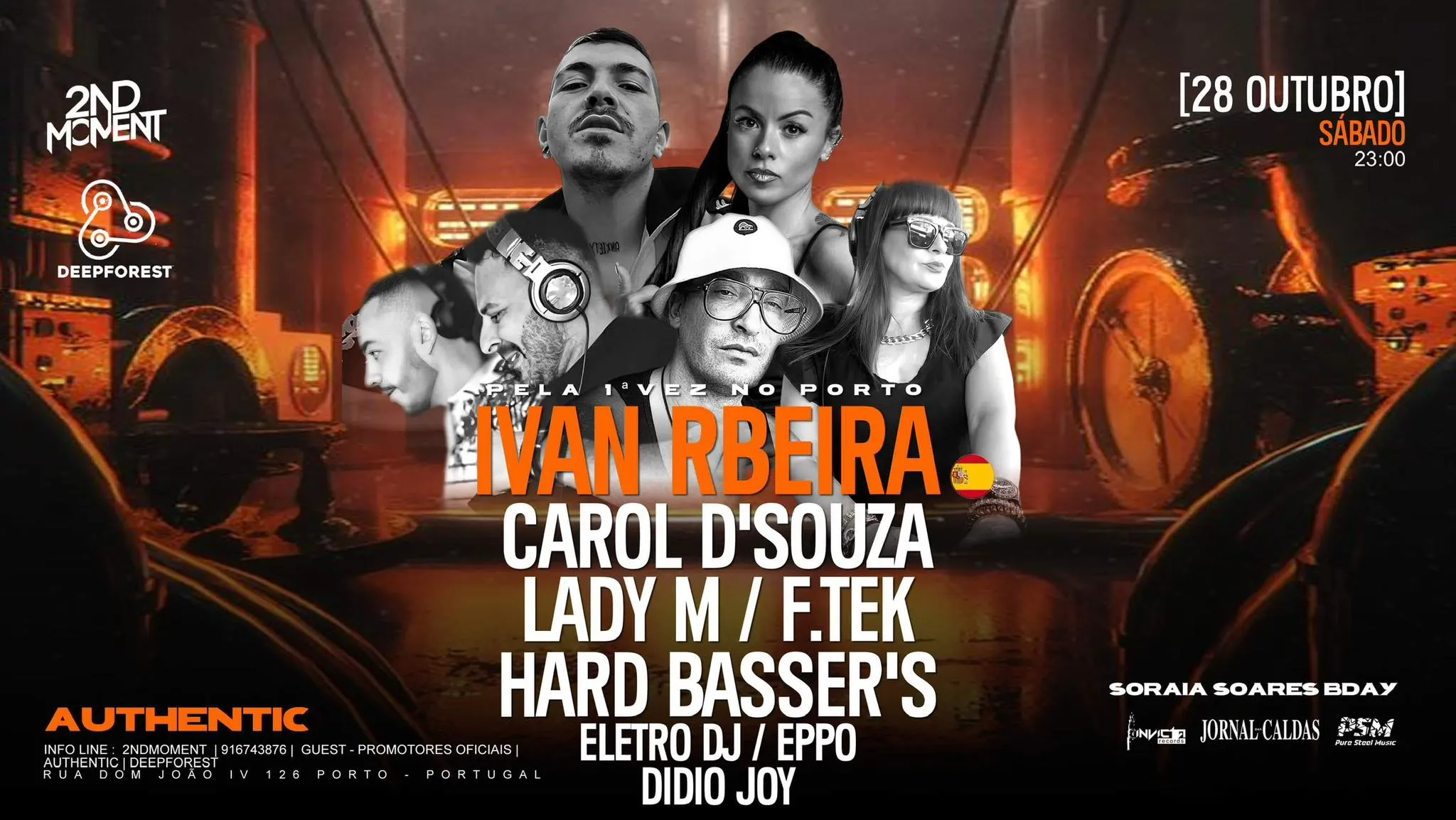 Ivan Rbeira & Carol D'souza & Guests At Authentic Club-Porto Cover