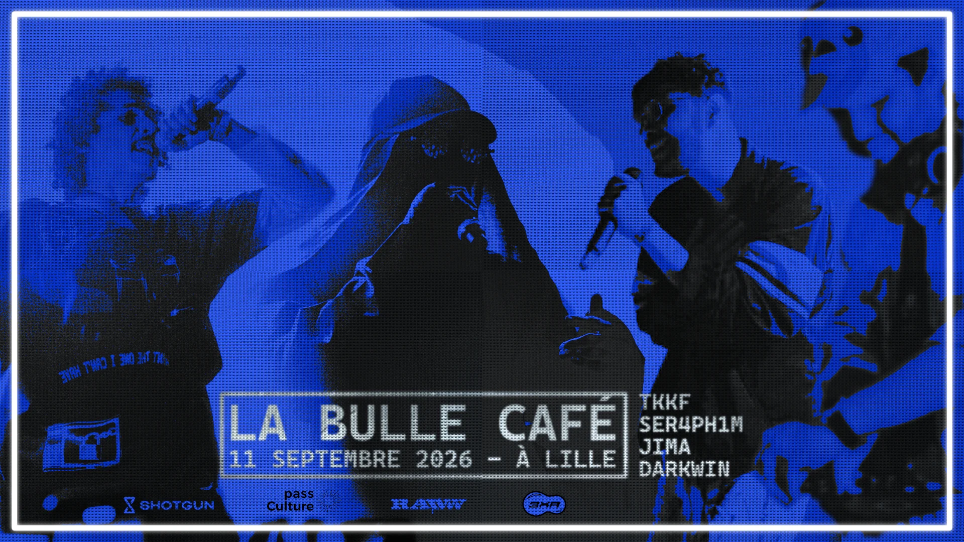 Rawww: Tkkf, Jima, Darkwin, Ser4ph1m À La Bulle Café Cover