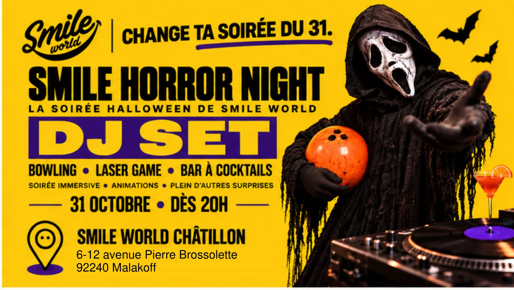 Smile Horror Night- Dj Set Chatillon Cover