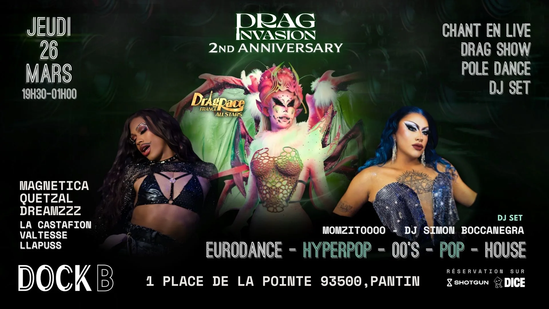 Drag Invasion – 2eme Anniversaire Cover