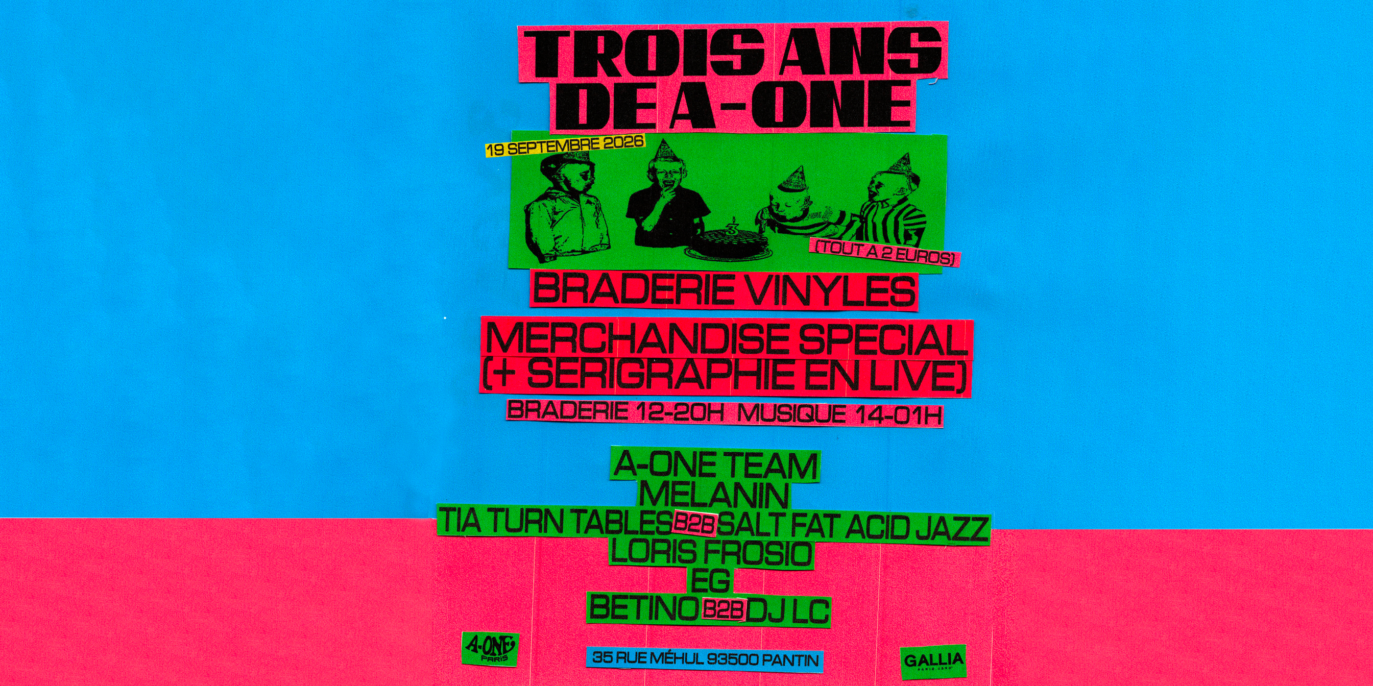 A-One Paris Fête Ses Trois Ans Au Bar Gallia ! Cover