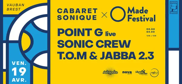 Cabaret Sonique X Made W/ Point G Live, Tom & Jabba 2.3 Cover