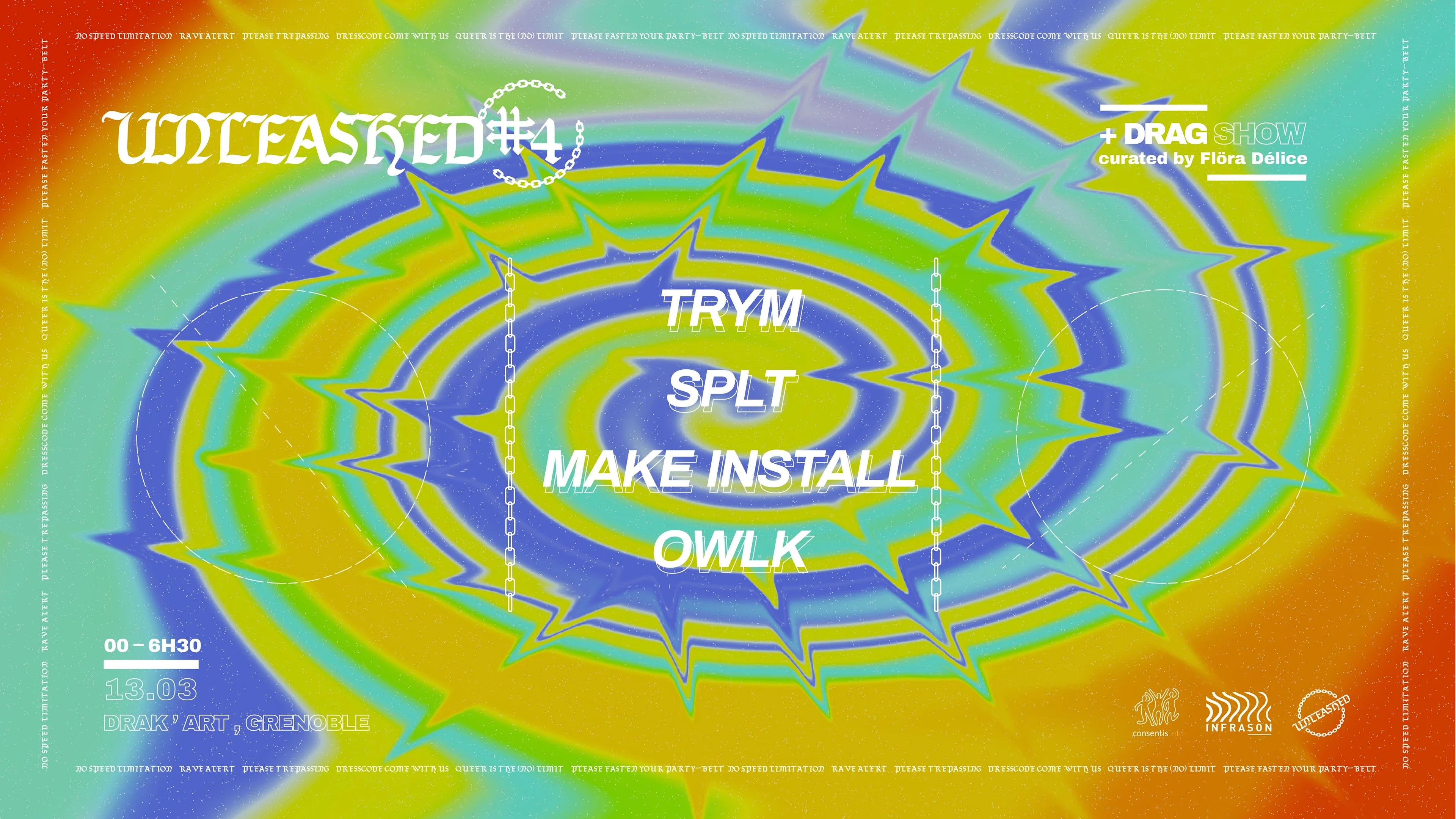 Unleashed #4 // Trym ~ Owlk ~ Splt ~ Make Install Cover