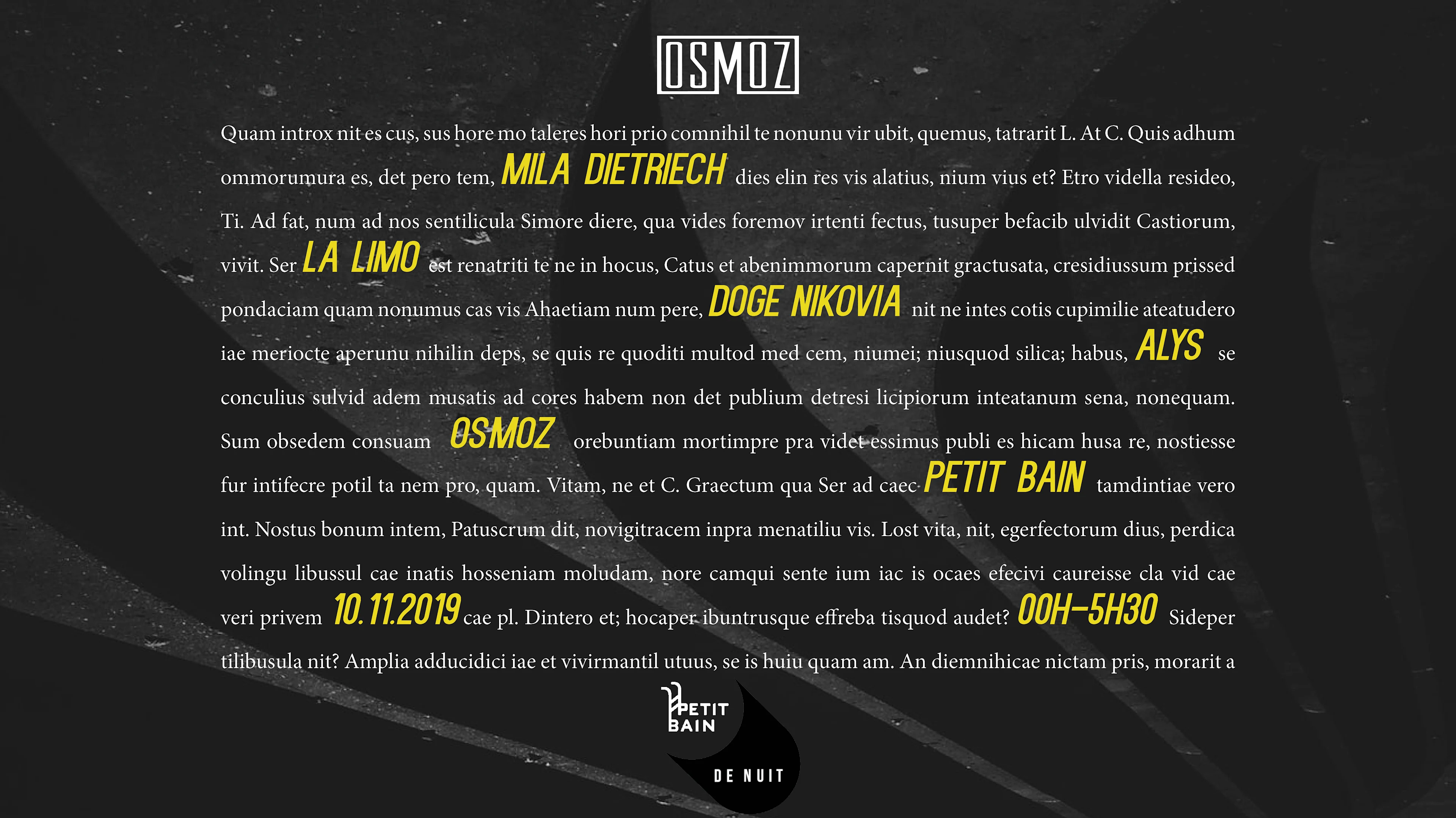 Osmoz Présente : Mila Dietrich X Alys X Doge Nikovia X La Limo Cover