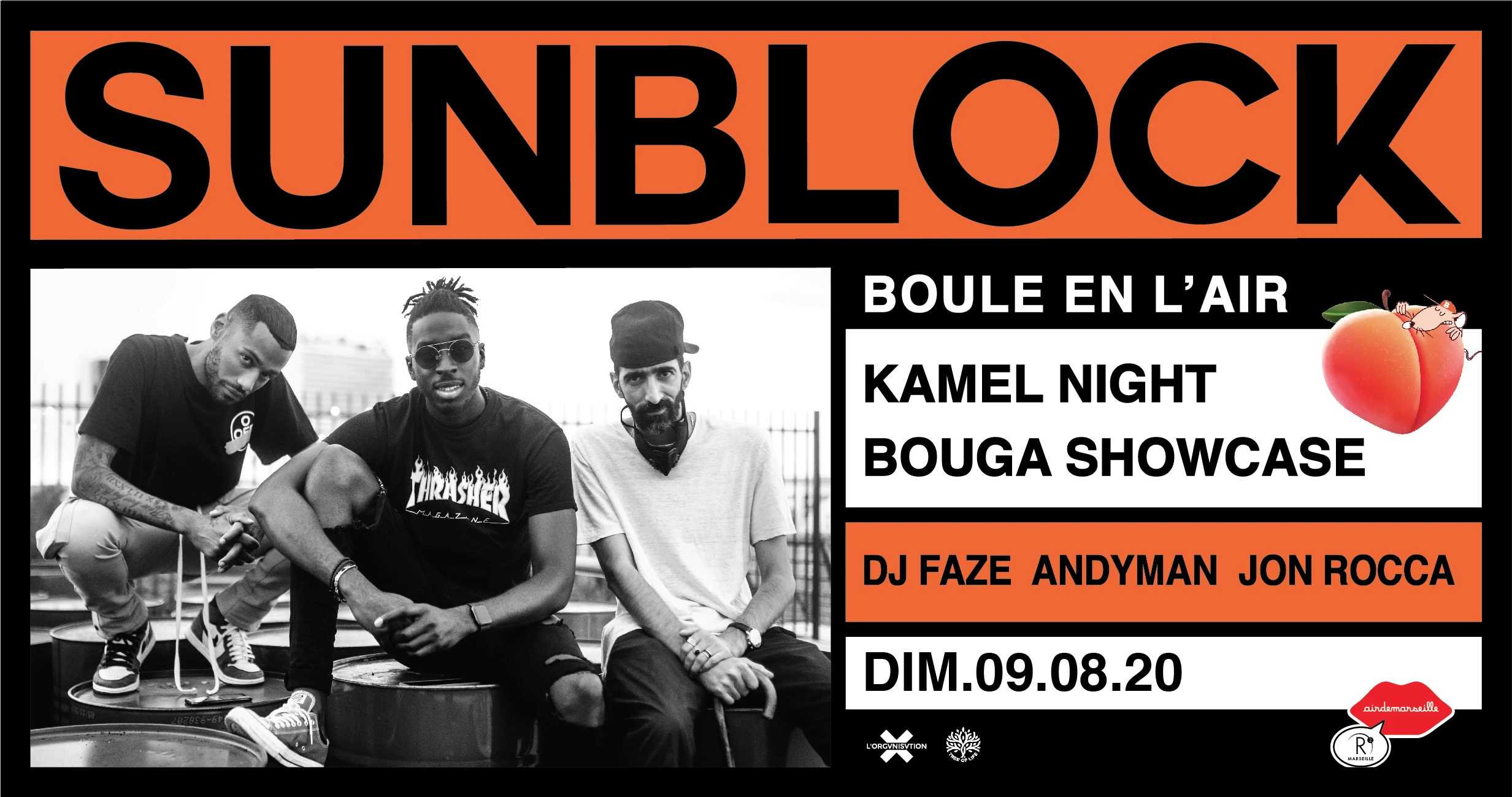 R2 Sunblock X Boule En L'air X Bouga Showcase - 09.08 Cover