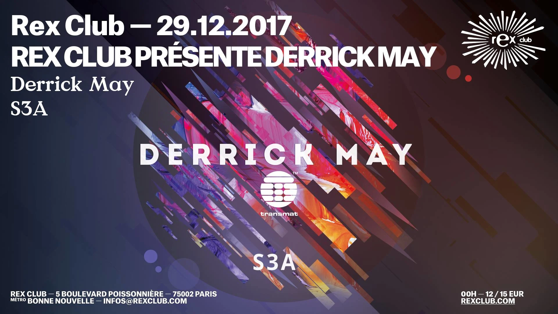 Rex Club Présente: Derrick May, S3a Cover