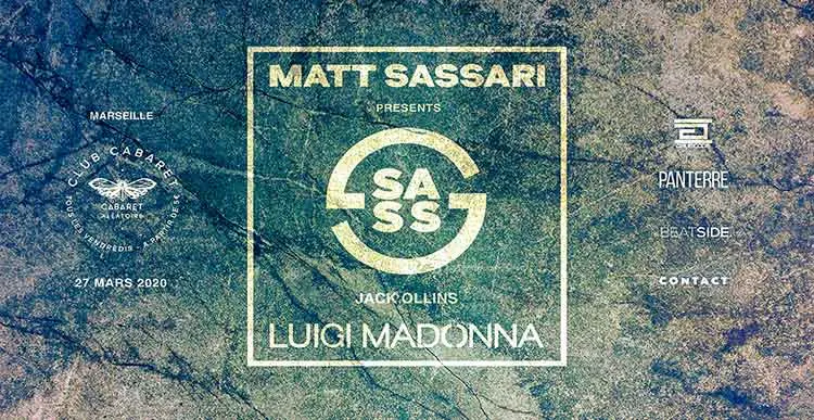 Club Cabaret X Carte Blanche À Matt Sassari : Matt Sassari + Luigi Madonna Cover