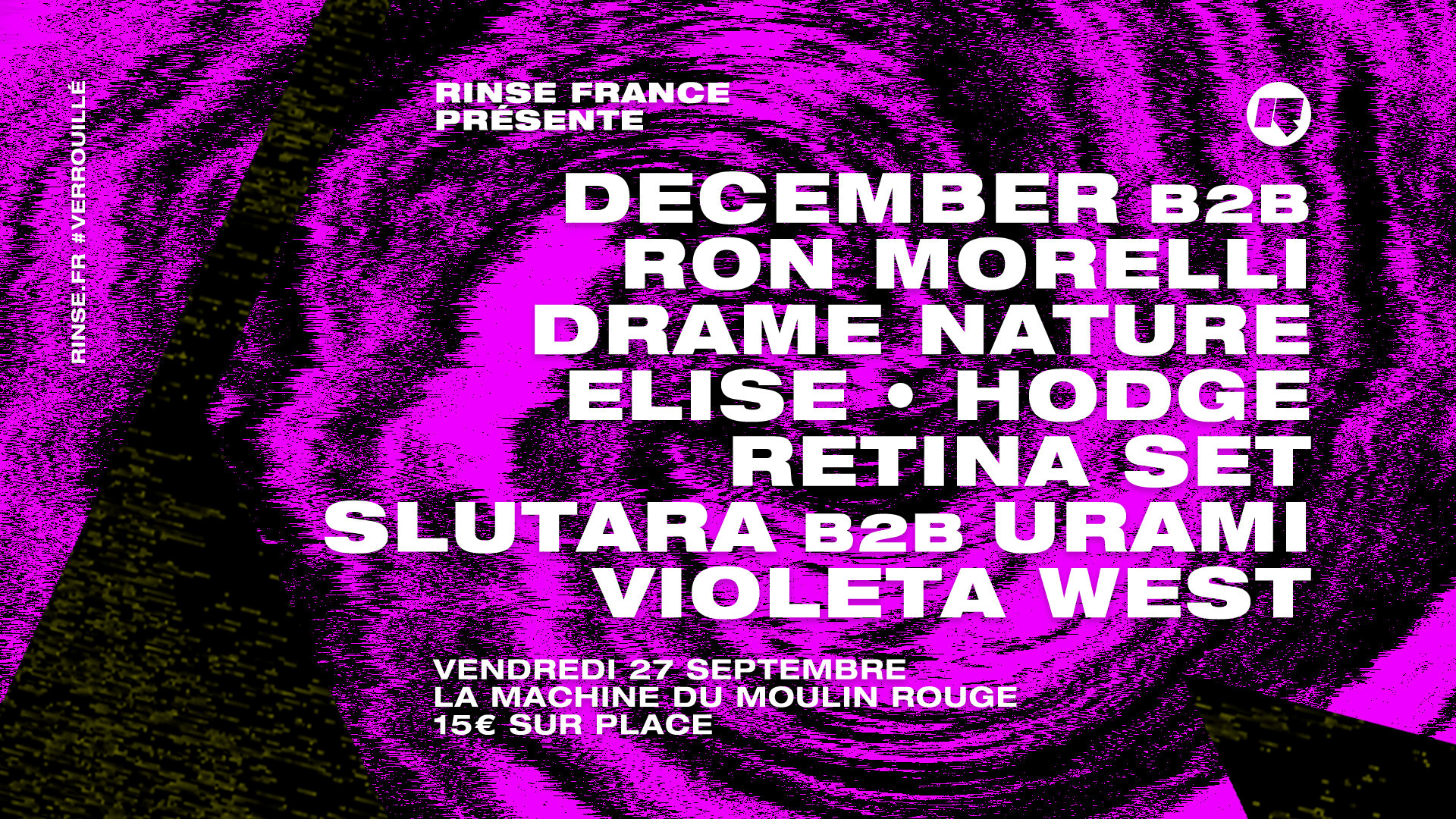 Rinse France Présente Ron Morelli, Hodge, December & More Cover