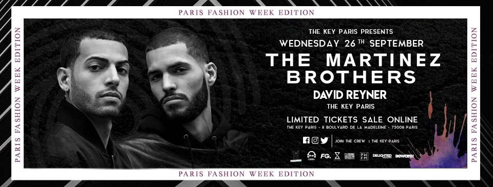 Paris Fashion Week Edition : The Martinez Brothers Cover