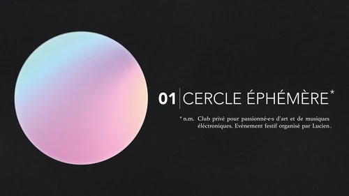 Cercle Ephémère L 01 Cover