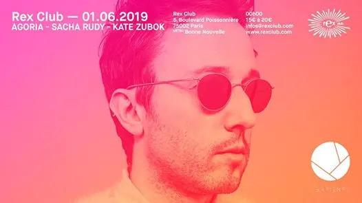 Rex Club Présente: Agoria, Sacha Rudy, Kate Zubok Cover
